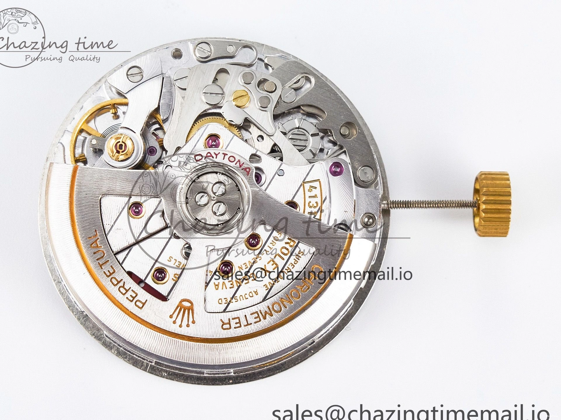 MiroTime 0401 Custom Modded Daytona DD4131 Super Clone 28800 VPH Automatic Movement (Silver Color) HighQuality 919
